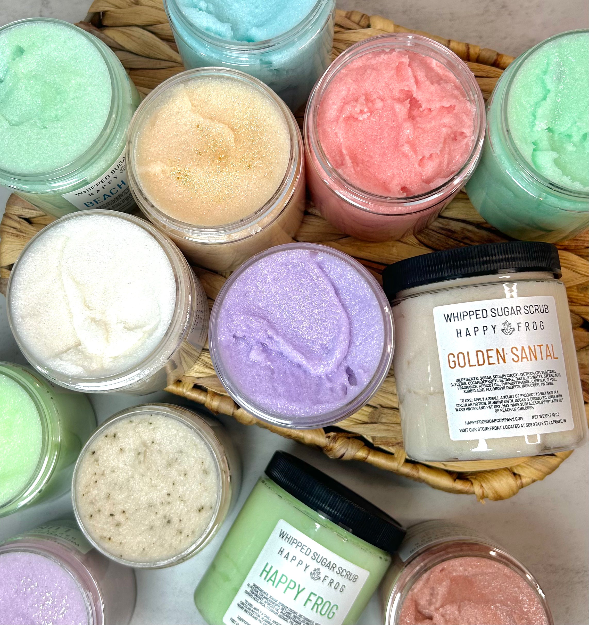 Whipped Sugar Scrubs