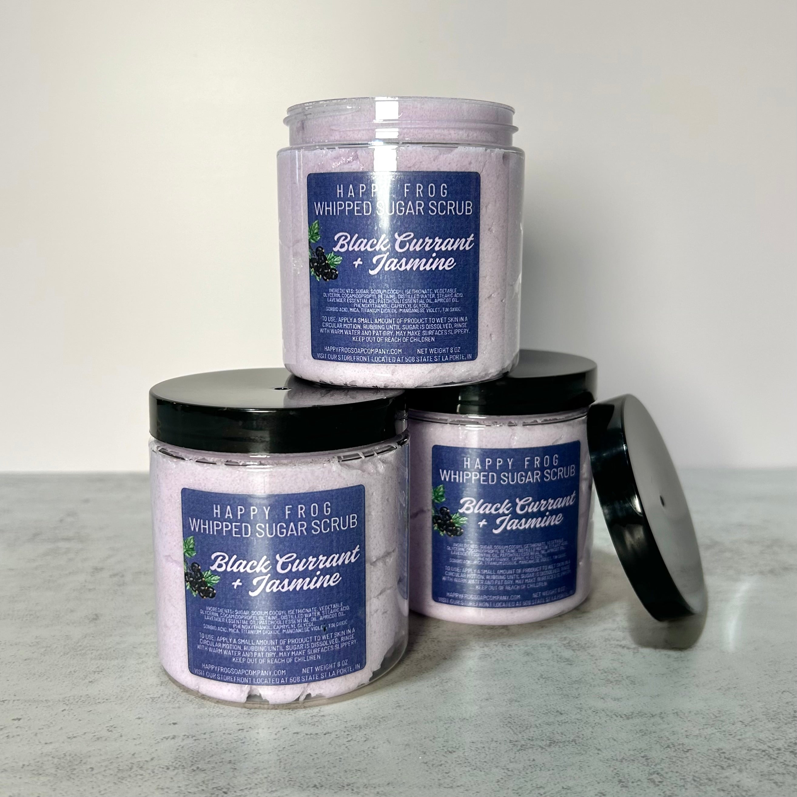 Limited Edition - Black Currant + Jasmine Whipped Sugar Scrub