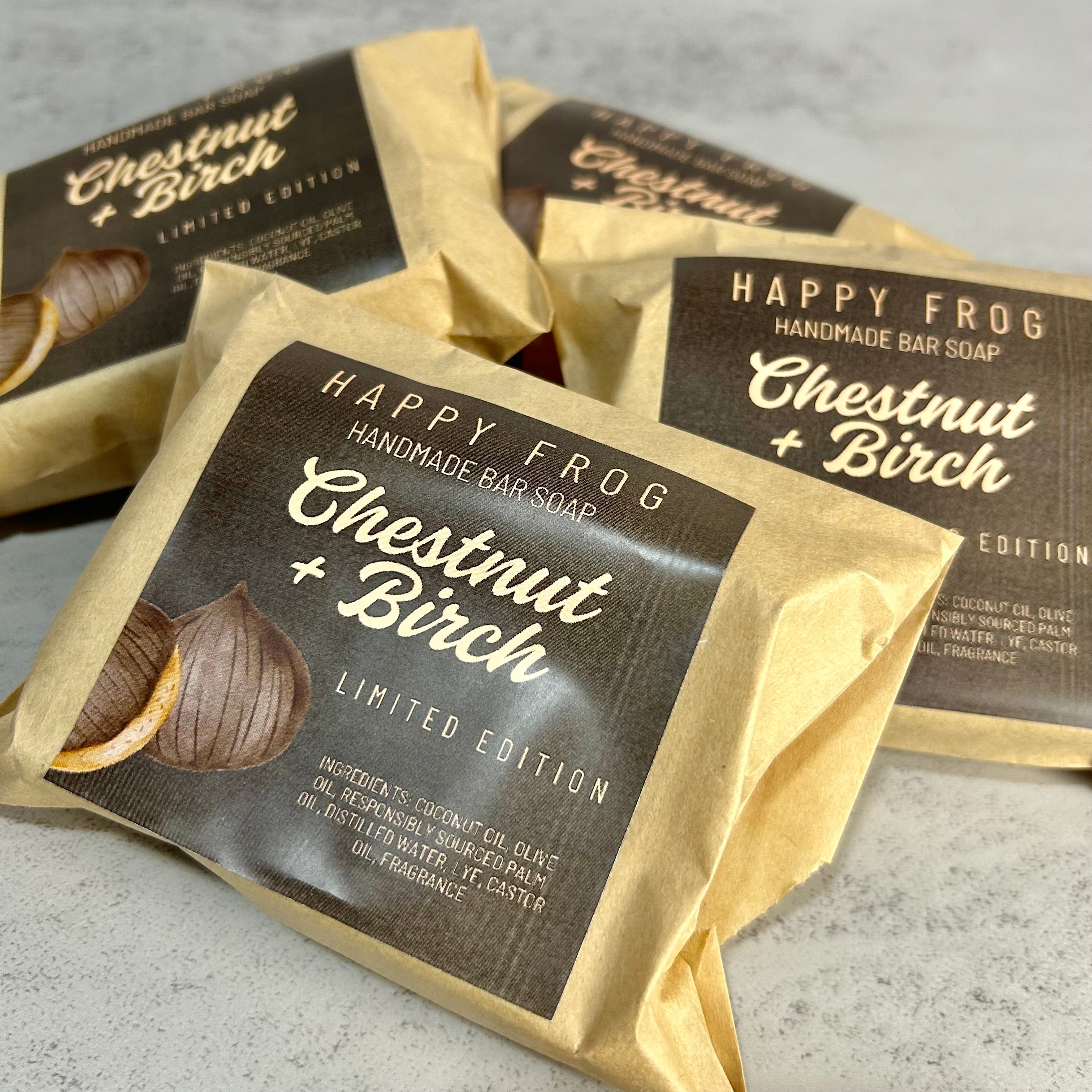 Limited Edition - Chestnut + Birch Handmade Bar Soap