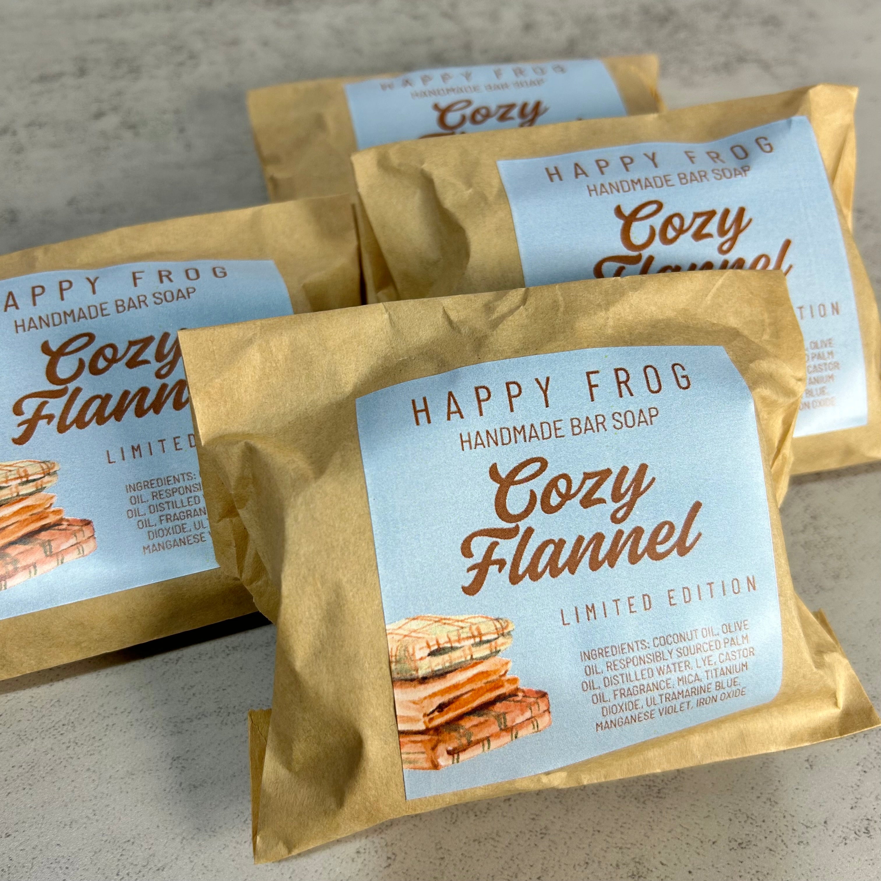 Limited Edition - Cozy Flannel Handmade Bar Soap