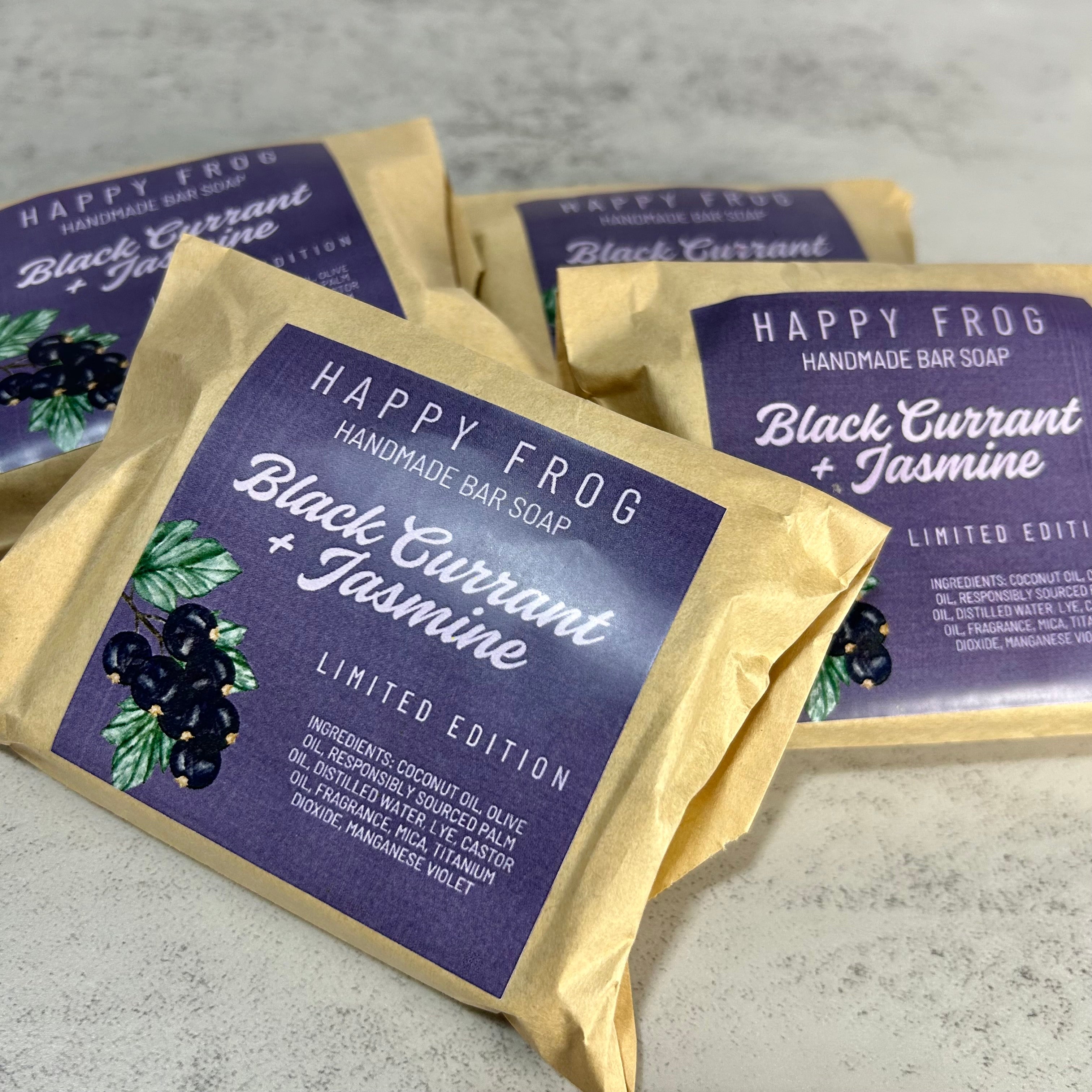 Limited Edition - Black Currant + Jasmine Handmade Bar Soap