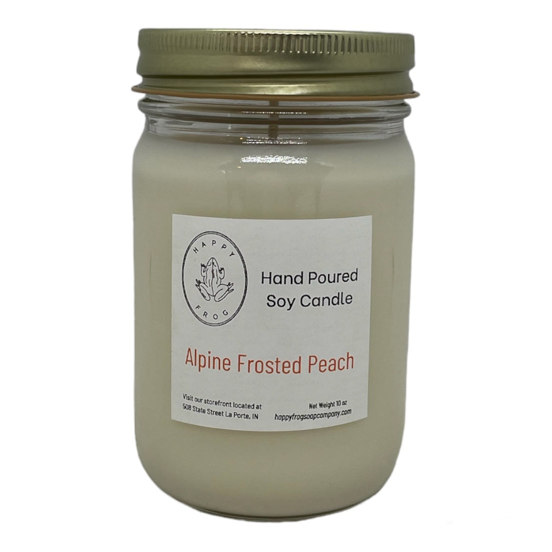 Alpine Frosted Peach Soy Candle