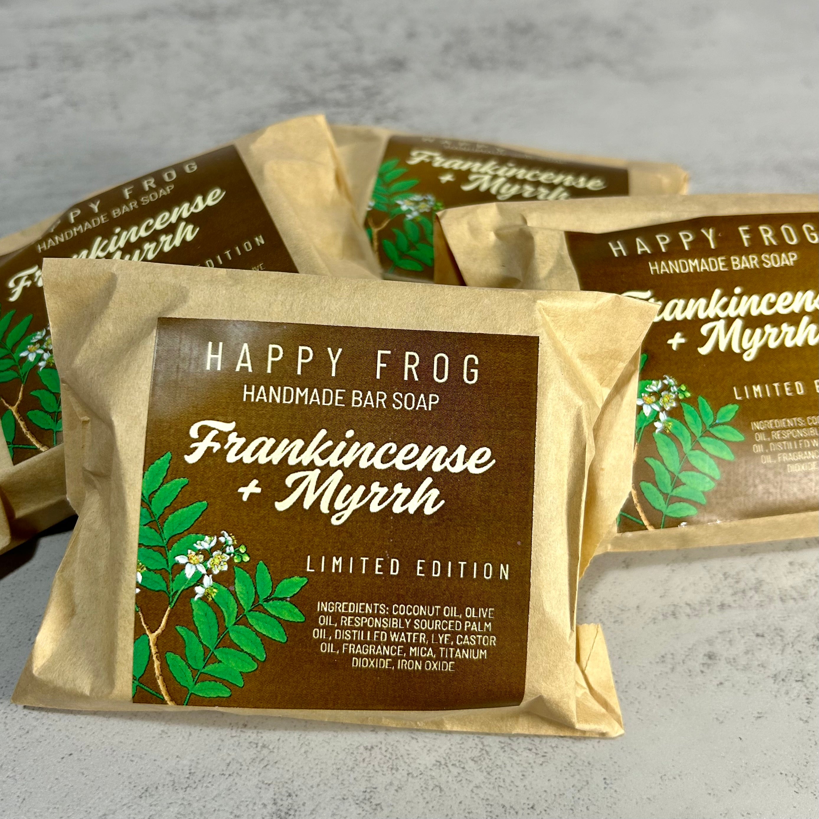 Limited Edition - Frankincense + Myrrh Handmade Bar Soap