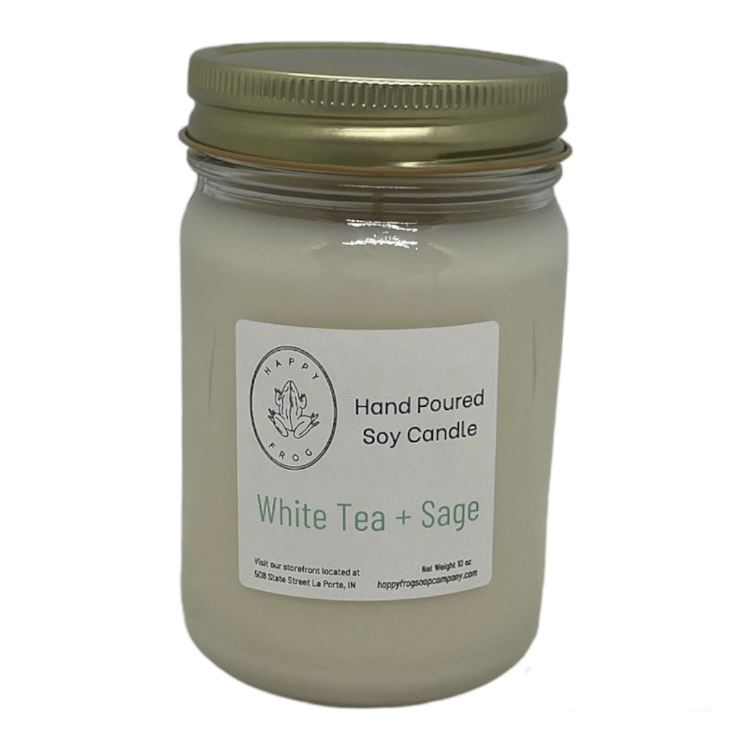White Tea and Sage Soy Candle