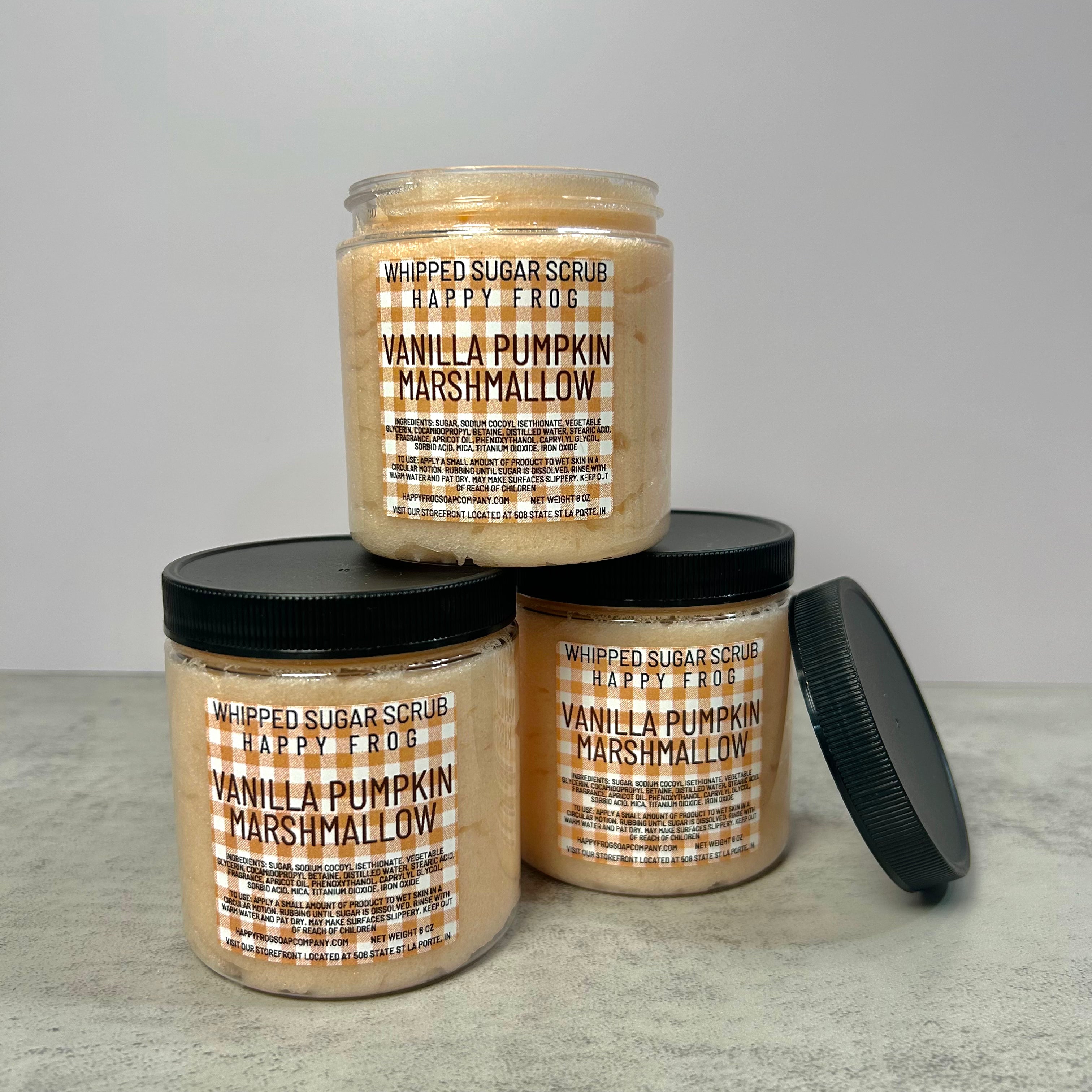 Vanilla Pumpkin Marshmallow Whipped Sugar Scrub - Limited Edition