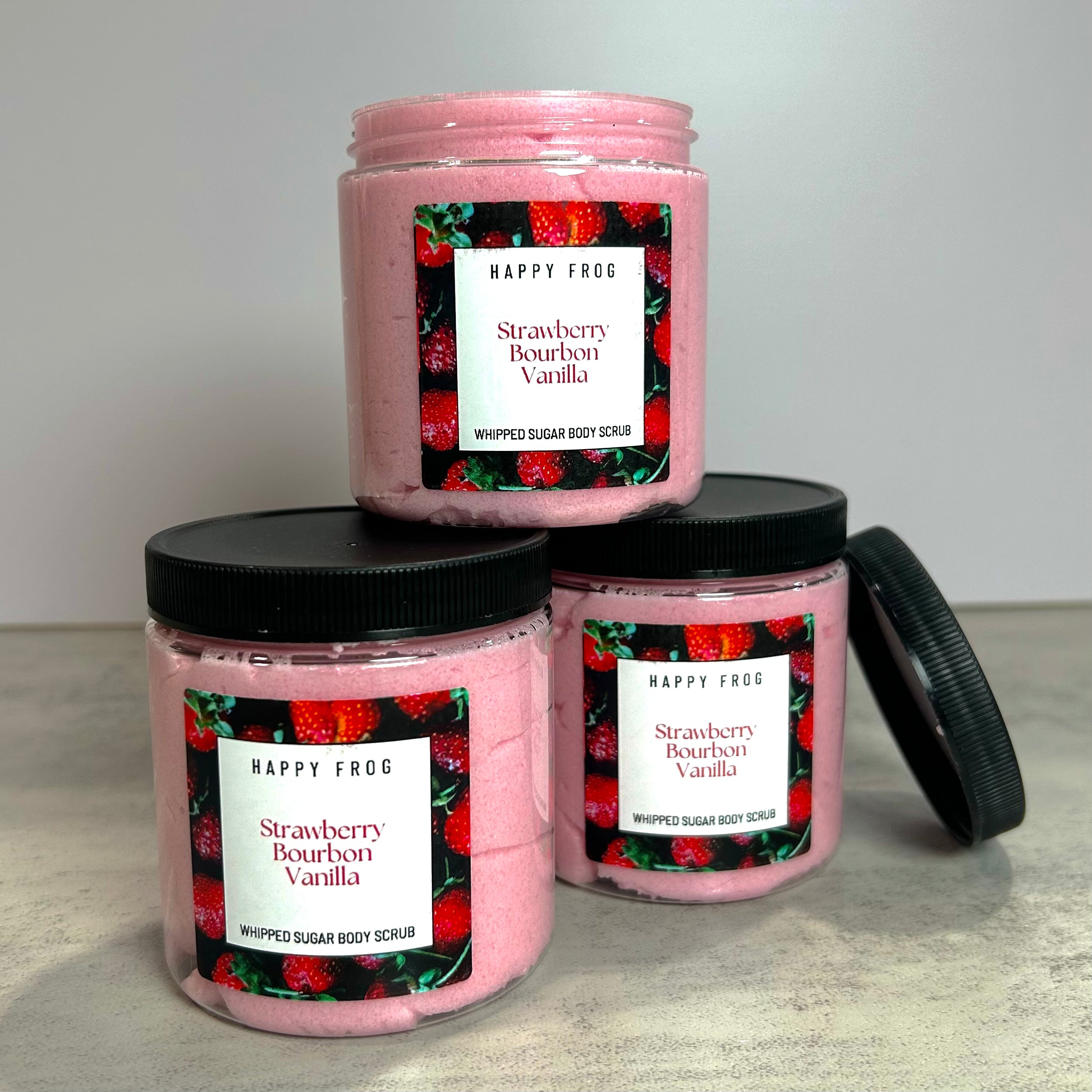 Strawberry Bourbon Vanilla Whipped Sugar Scrub
