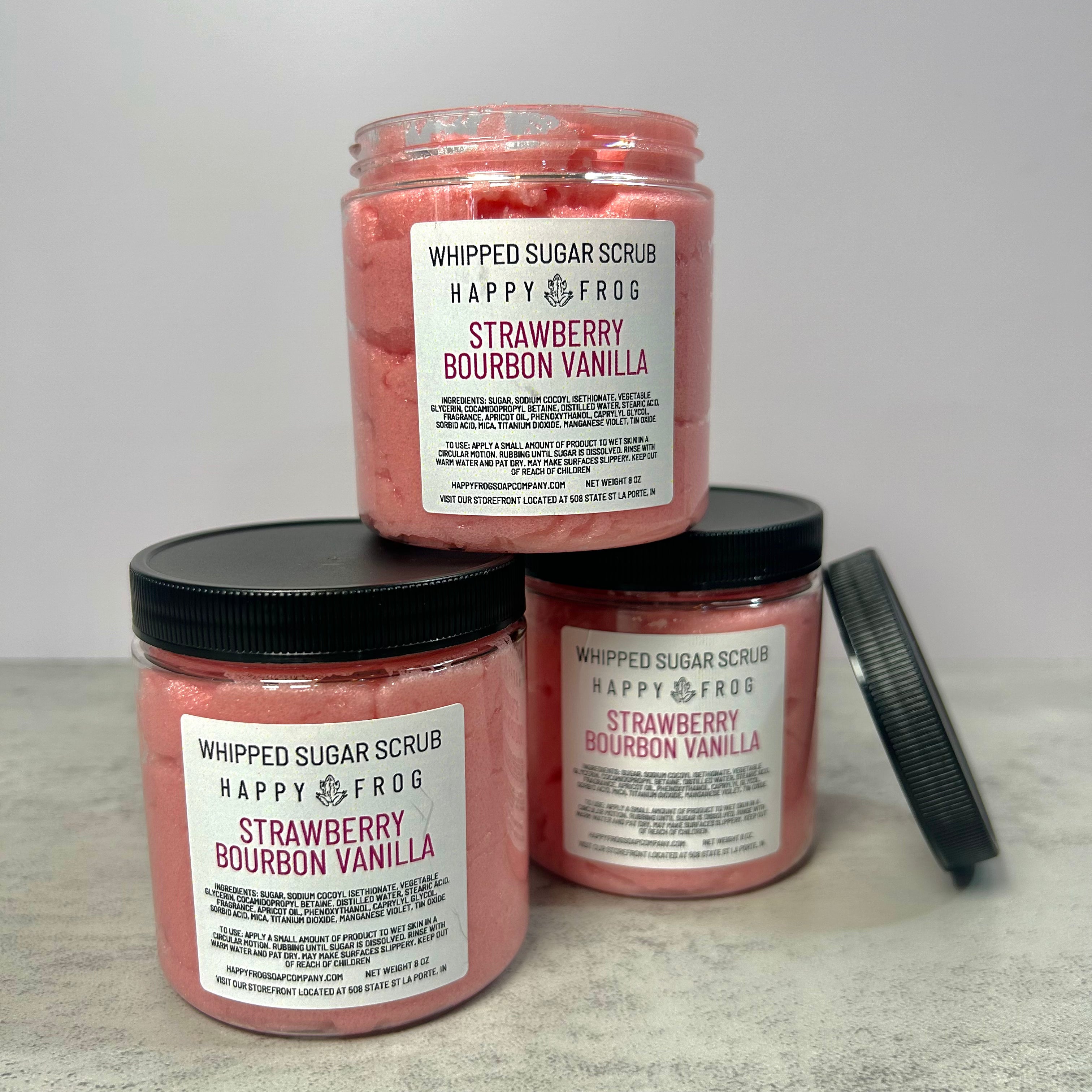 Strawberry Bourbon Vanilla Whipped Sugar Scrub