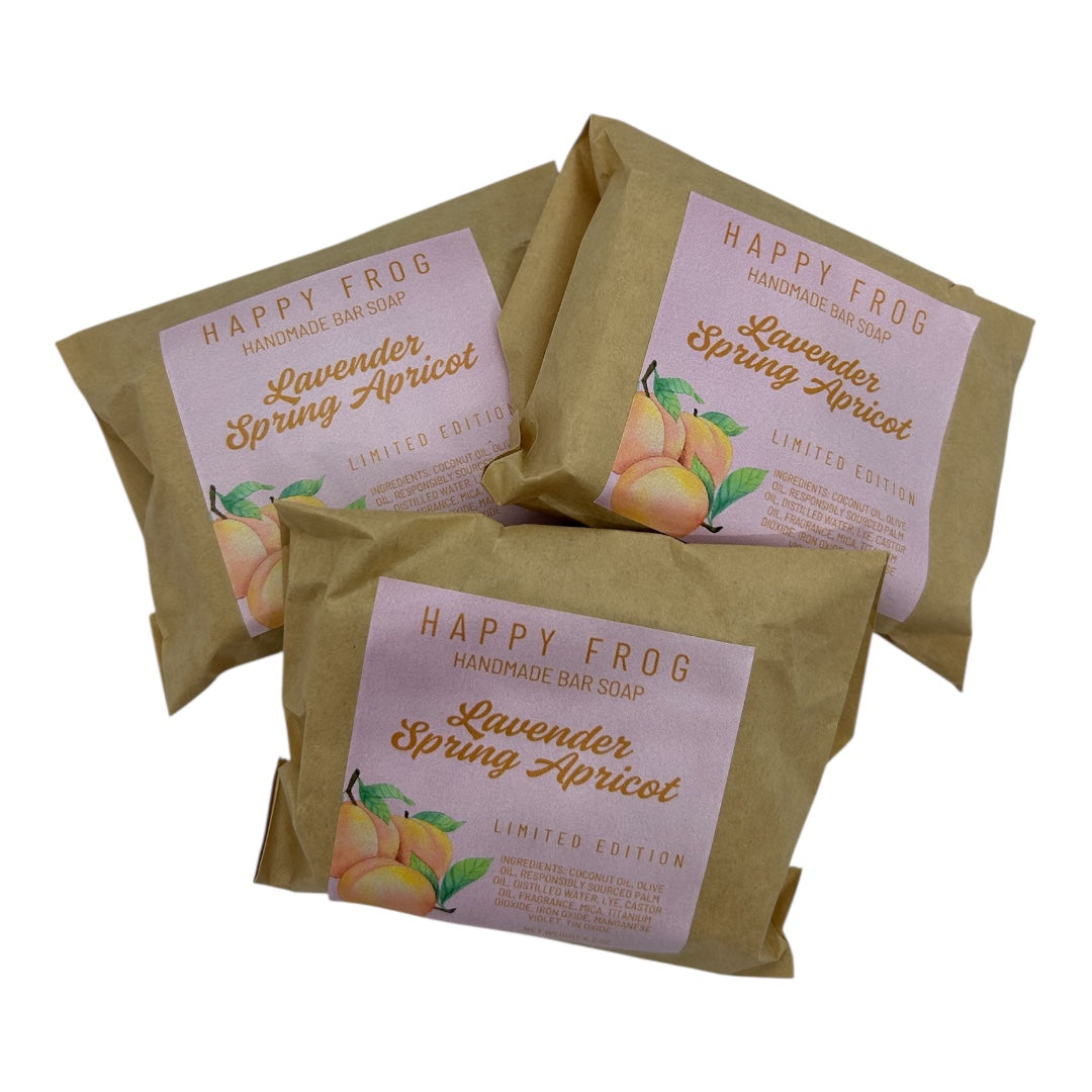 Limited Edition -Lavender Spring Apricot Handmade Bar Soap