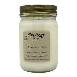 Mountain Dew Soy Candle