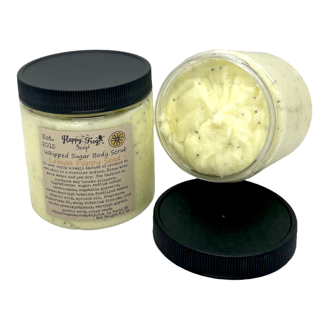 Lemon Poppy Seed Whipped Sugar Scrub